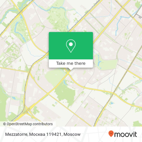 Mezzatorre, Москва 119421 map