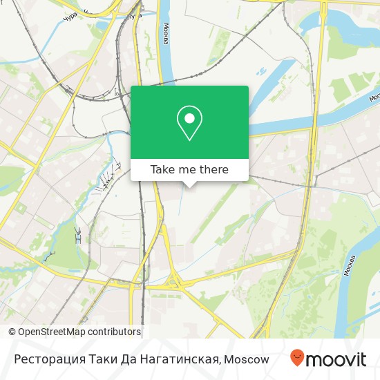 Ресторация Таки Да Нагатинская, 1-й Нагатинский проезд, 11 korp 3 Москва 115230 map