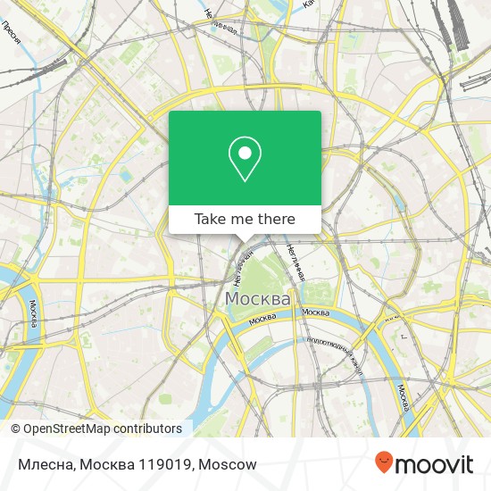 Млесна, Москва 119019 map