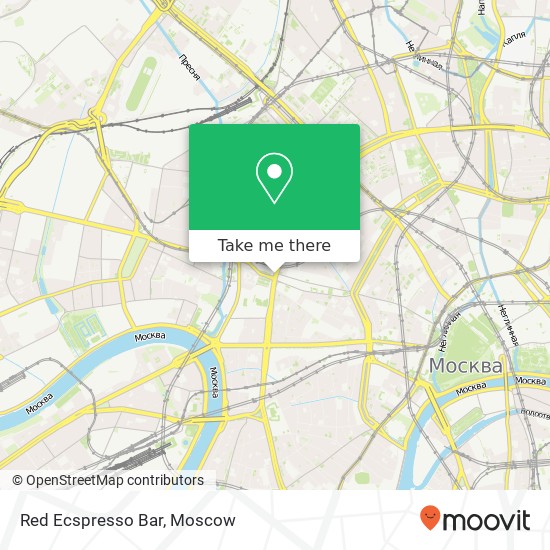 Red Ecspresso Bar, Садовая-Кудринская улица, 1 Москва 123242 map