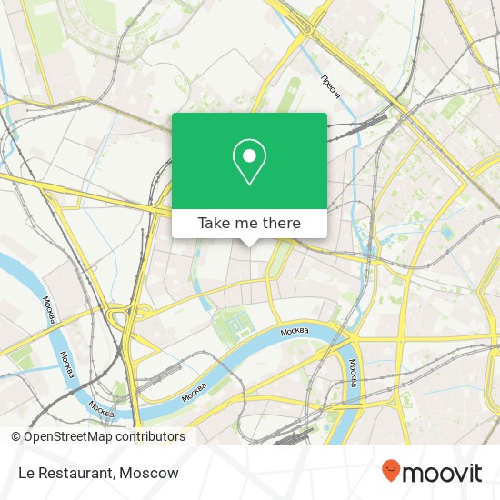 Le Restaurant, 2-я Звенигородская улица, 13 Москва 123100 map