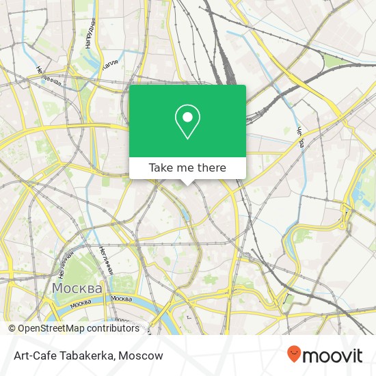 Art-Cafe Tabakerka, Большой Харитоньевский переулок Москва 101000 map