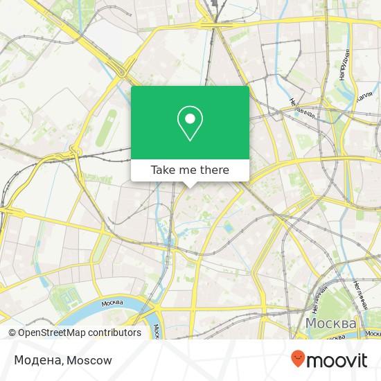 Модена, Тишинская площадь Москва 123056 map
