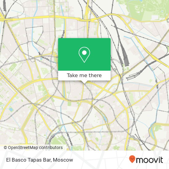 El Basco Tapas Bar, Панкратьевский переулок, 2 Москва 107045 map