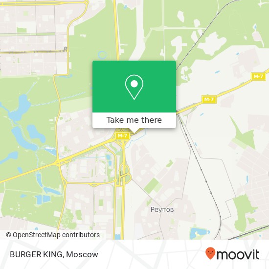 BURGER KING, Москва 108808 map