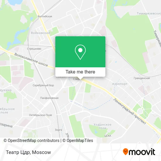 Театр Цдр map