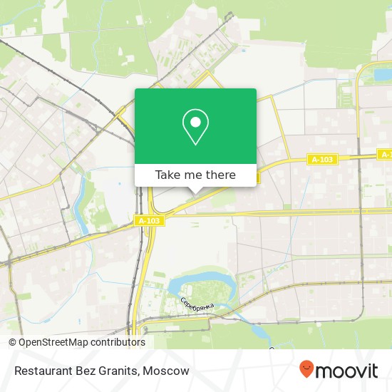 Restaurant Bez Granits, Москва 105122 map