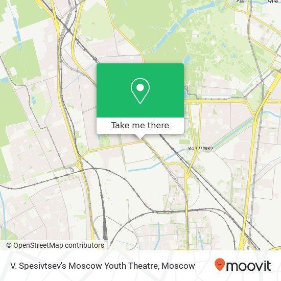 V. Spesivtsev's Moscow Youth Theatre map