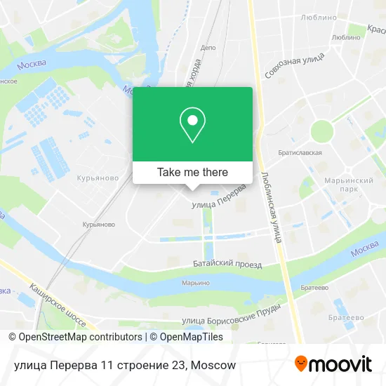 улица Перерва 11 строение 23 map