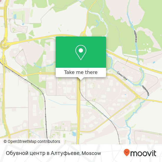 Обувной центр в Алтуфьеве, Алтуфьевское шоссе Москва 127349 map