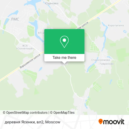 деревня Ясенки, вл2 map