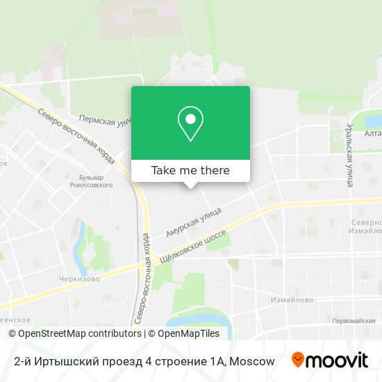 2-й Иртышский проезд 4 строение 1А map