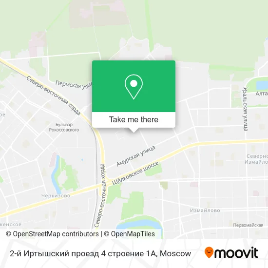 2-й Иртышский проезд 4 строение 1А map