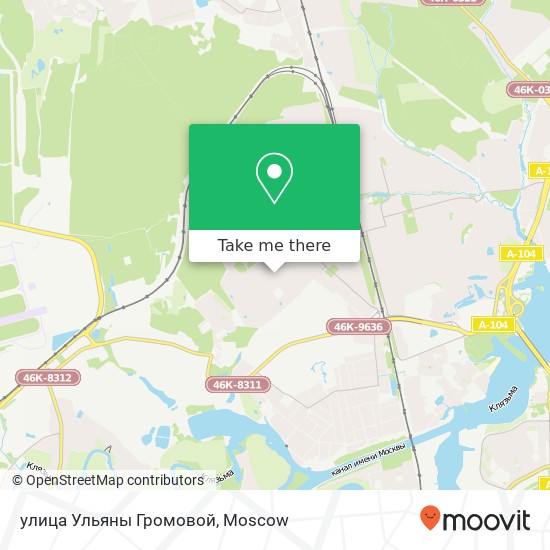 улица Ульяны Громовой map