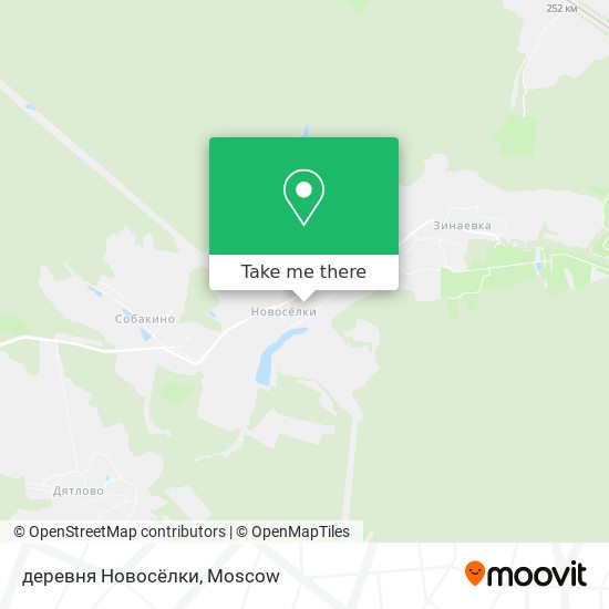 деревня Новосёлки map