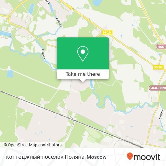 коттеджный посёлок Поляна map