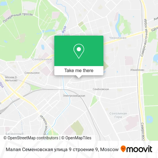 Малая Семеновская улица 9 строение 9 map
