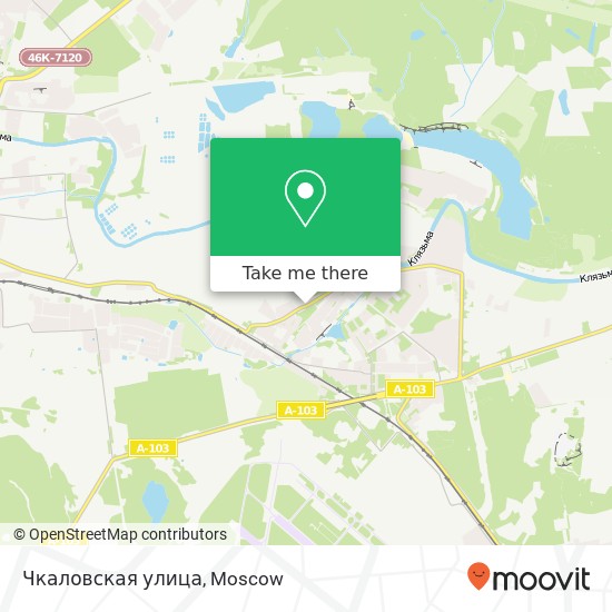 Чкаловская улица map