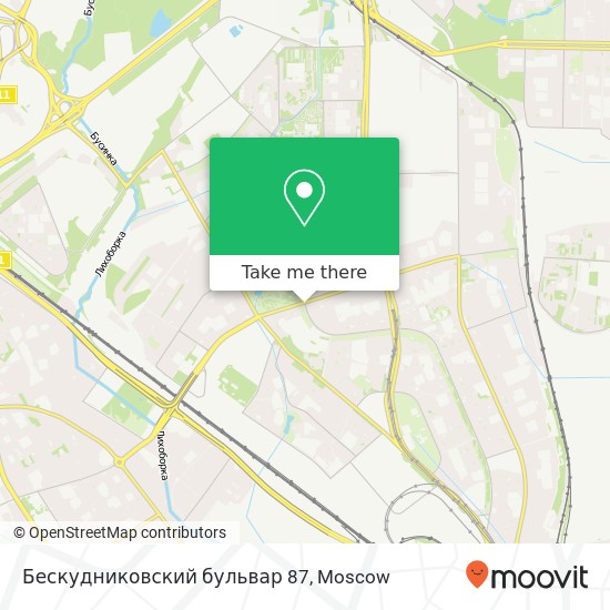 Бескудниковский бульвар 87 map