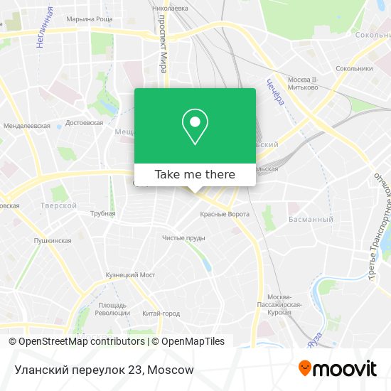 Уланский переулок 23 map