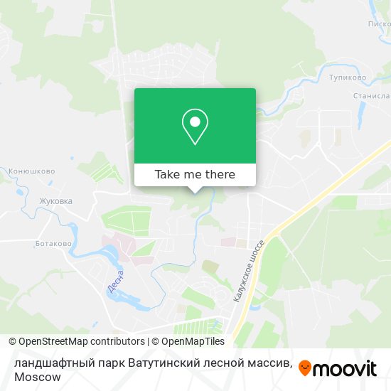 ландшафтный парк Ватутинский лесной массив map