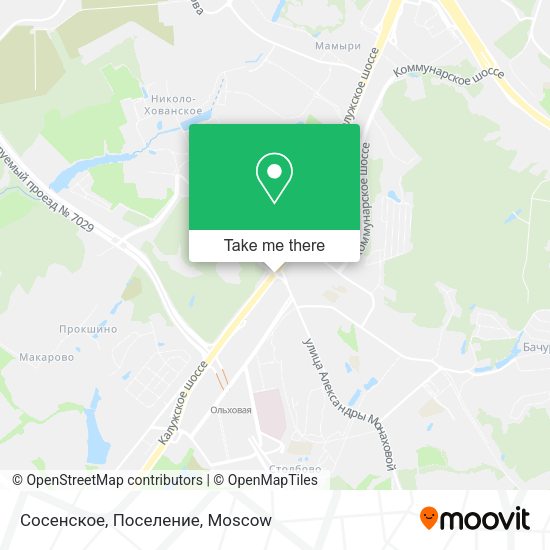 Сосенское, Поселение map