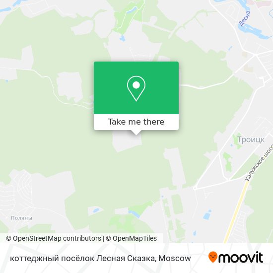 коттеджный посёлок Лесная Сказка map