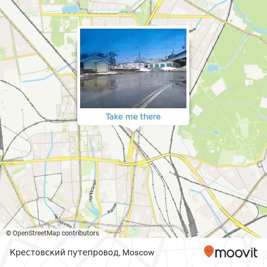 Крестовский путепровод map