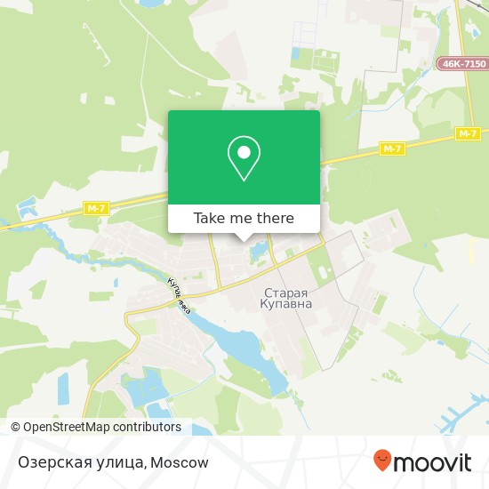 Озерская улица map