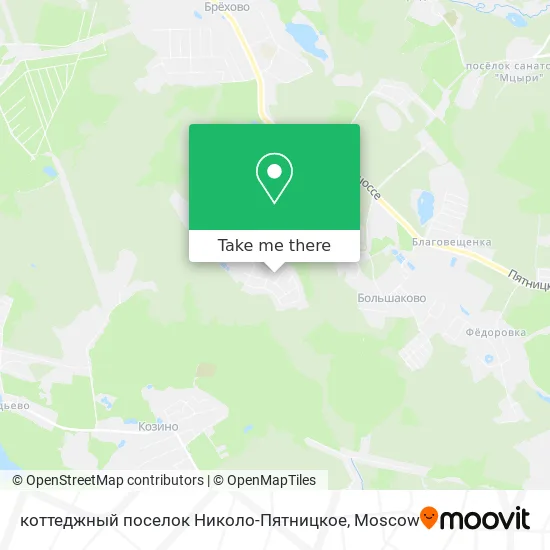 коттеджный поселок Николо-Пятницкое map