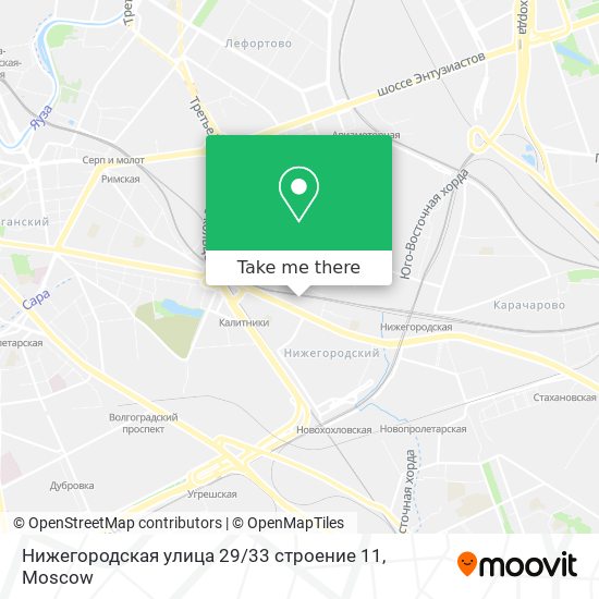 Нижегородская улица 29 / 33 строение 11 map