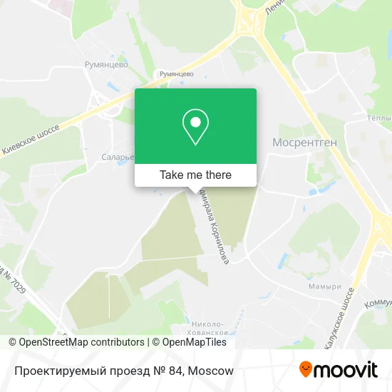 Проектируемый проезд № 84 map