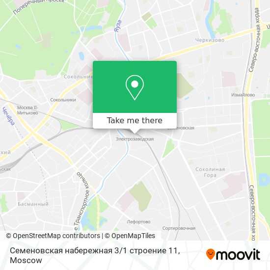 Семеновская набережная 3 / 1 строение 11 map