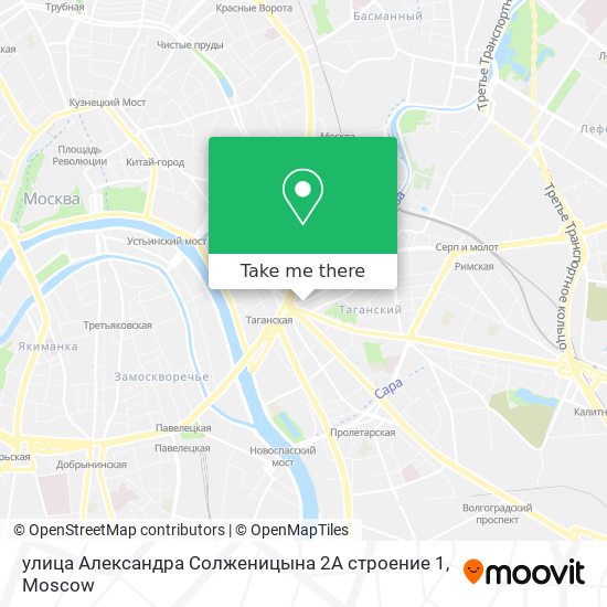 улица Александра Солженицына 2А строение 1 map