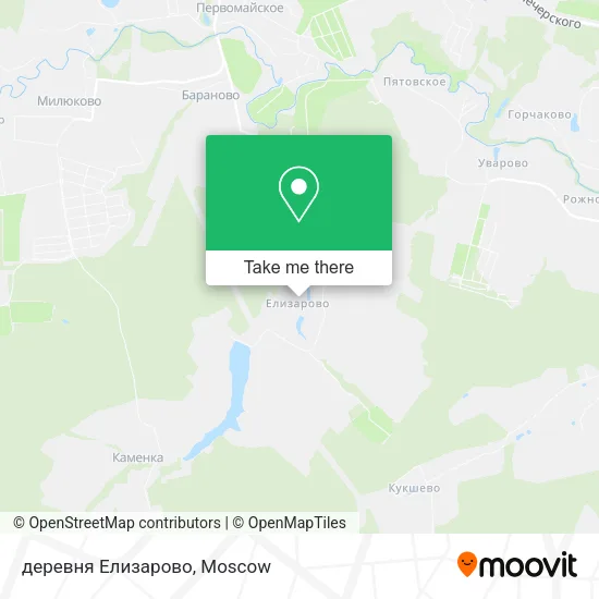 деревня Елизарово map