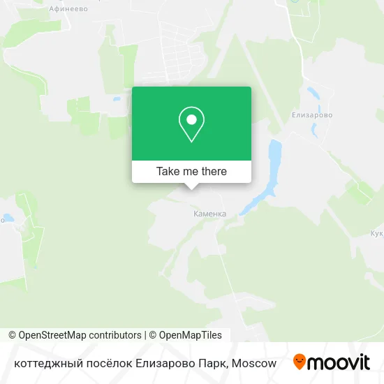 коттеджный посёлок Елизарово Парк map