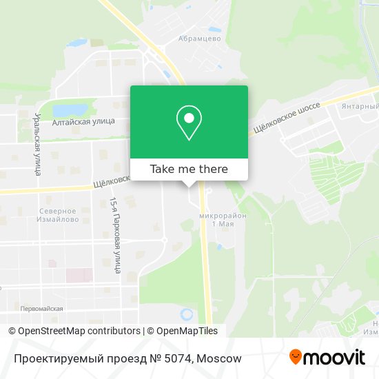 Проектируемый проезд № 5074 map