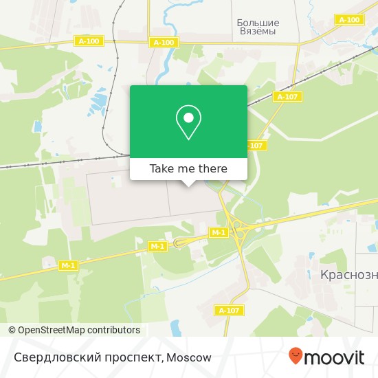 Свердловский проспект map