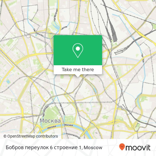 Бобров переулок 6 строение 1 map