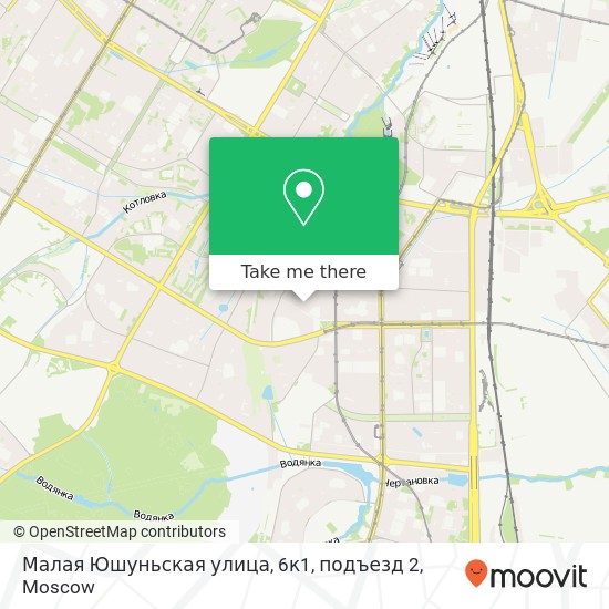 Малая Юшуньская улица, 6к1, подъезд 2 map