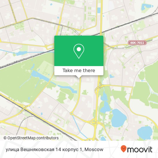улица Вешняковская 14 корпус 1 map