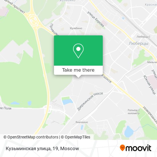 Кузьминская улица, 19 map