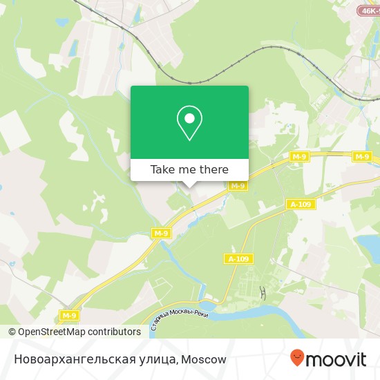 Новоархангельская улица map