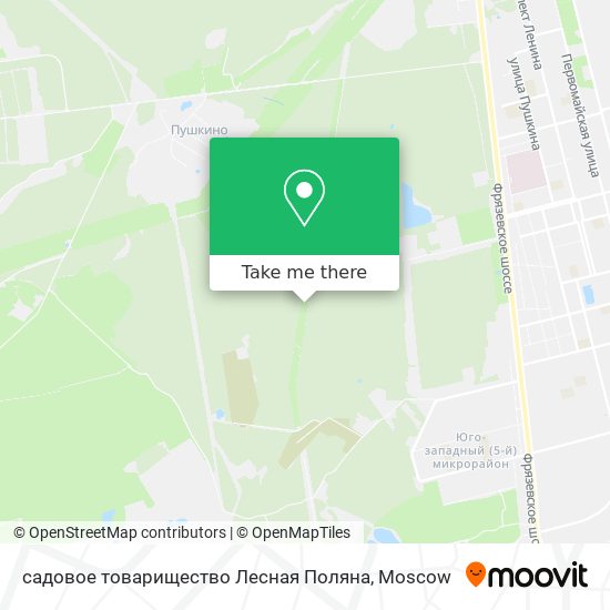 садовое товарищество Лесная Поляна map