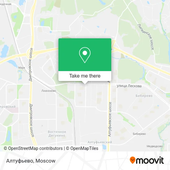 Алтуфьево map