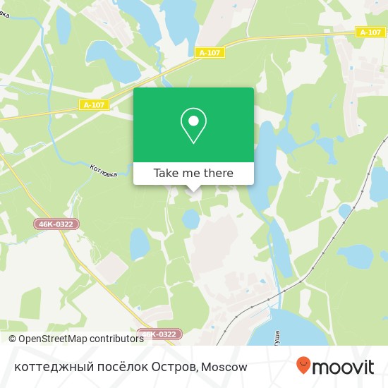 коттеджный посёлок Остров map