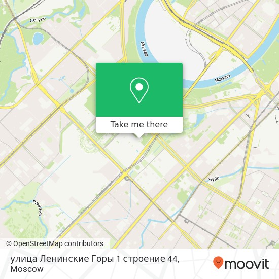 улица Ленинские Горы 1 строение 44 map