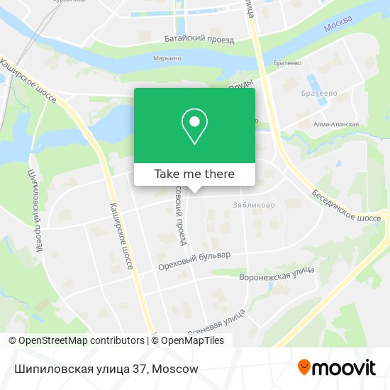 Шипиловская улица 37 map