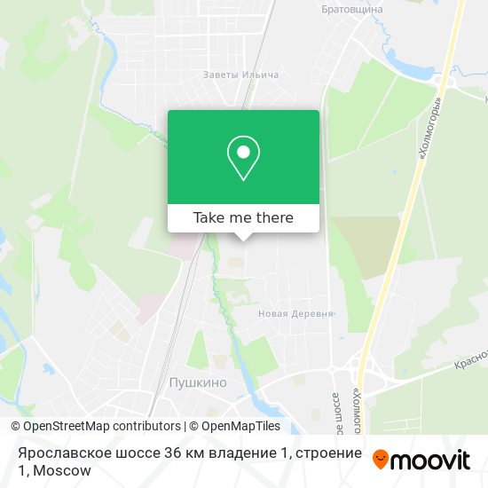 Ярославское шоссе 36 км владение 1, строение 1 map