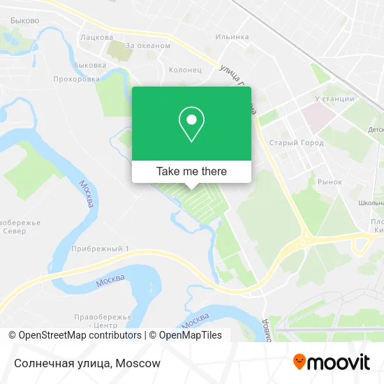 Солнечная улица map